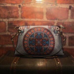 Bohemian Blue and Orange Handbag